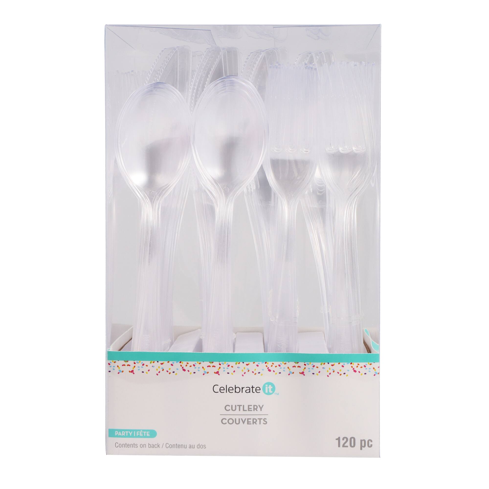 Clear Plastic Cutlery Value Pack, 120ct. by Celebrate It™